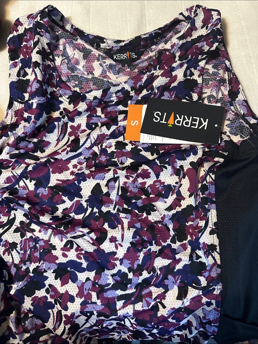 Kerrits Purple Floral Performance Tank Top